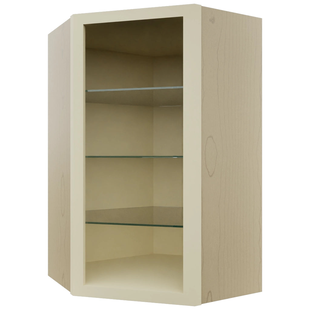 Fabuwood Linen NDWDC2439 Wall Corner Diagonal No Door Cabinet, Front View