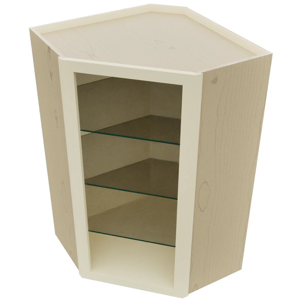 Fabuwood Linen NDWDC2439 Wall Corner Diagonal No Door Cabinet, Top View