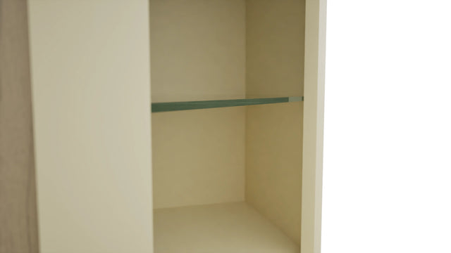 Fabuwood Linen NDWDC2442 Wall Corner Diagonal No Door Cabinet, Detail View