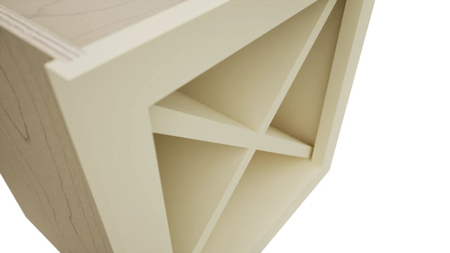 Fabuwood Linen WR15X15 Wall Wine Rack, Detail View