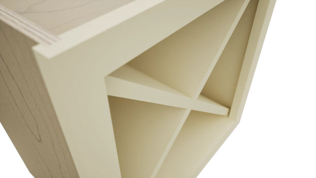 Fabuwood Linen WR18X18 Wall Wine Rack, Detail View