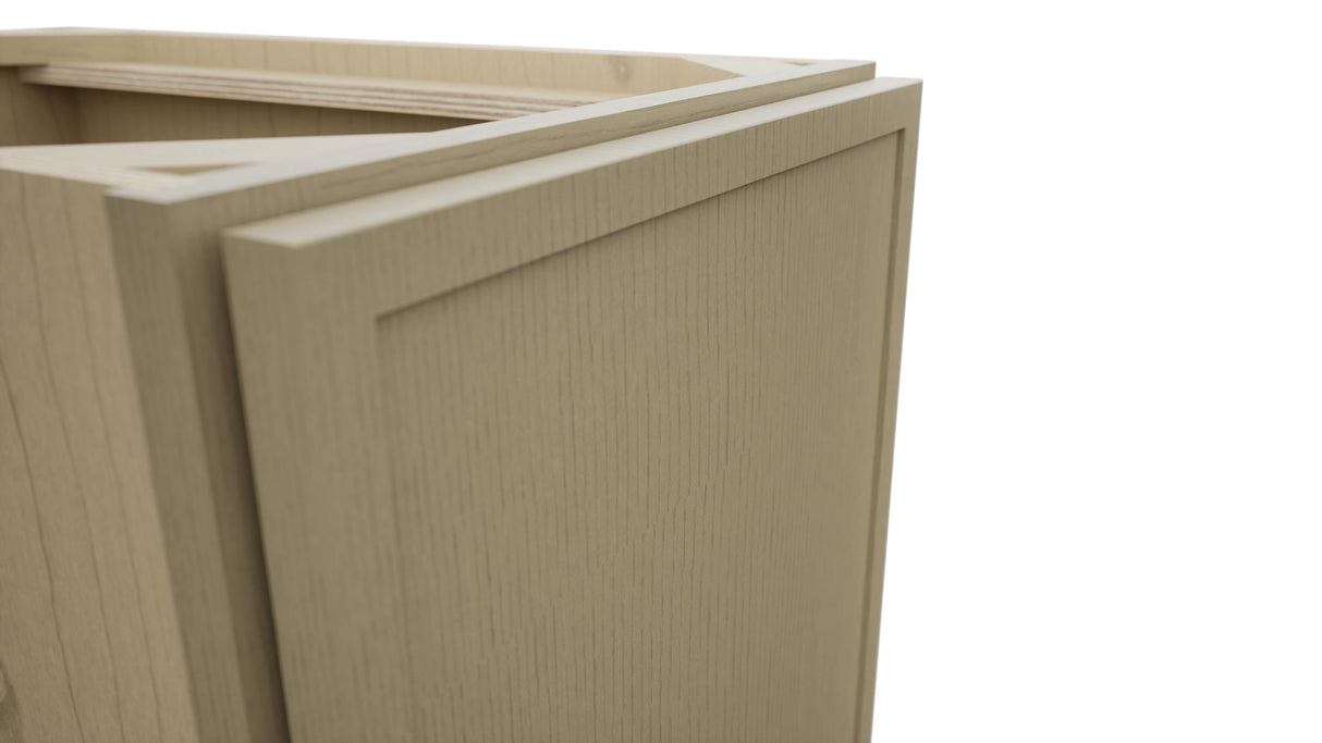 Fabuwood Luna Desert Oak B15FD Base Full Door Cabinet, Detail View