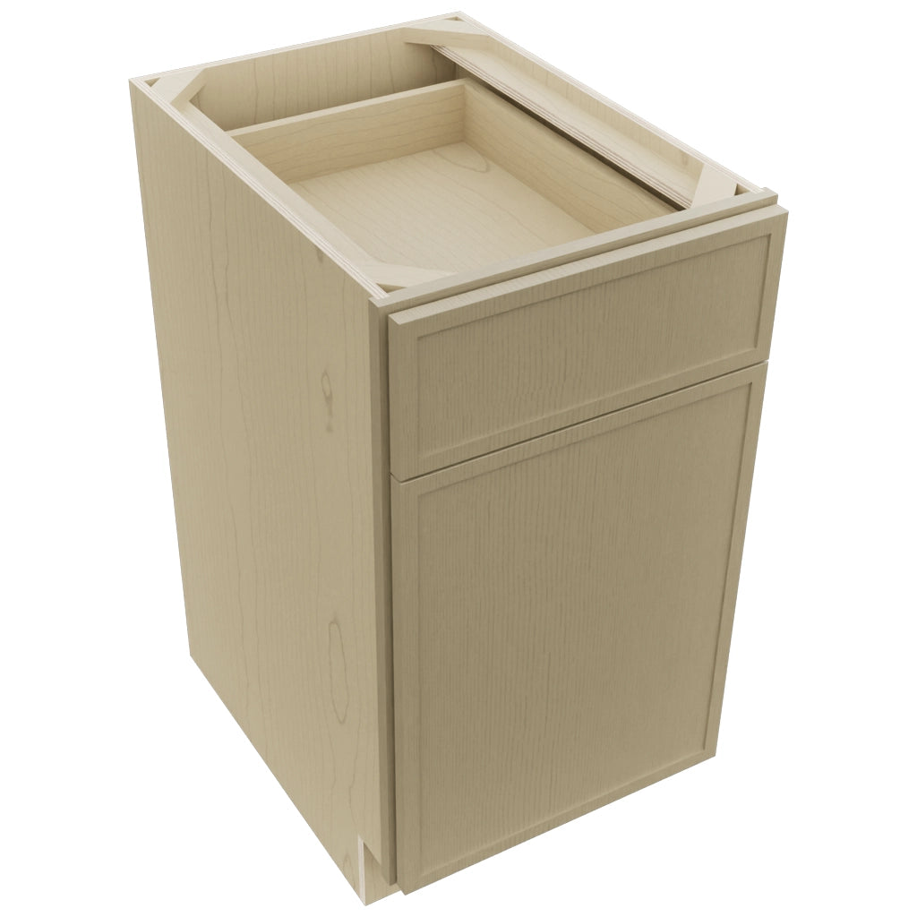 Fabuwood Luna Desert Oak B18 Base Standard Cabinet, Top View