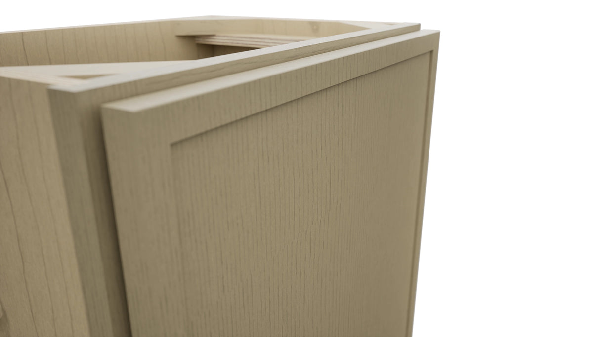Fabuwood Luna Desert Oak B18FD-12D Base Full Door Cabinet, Detail View