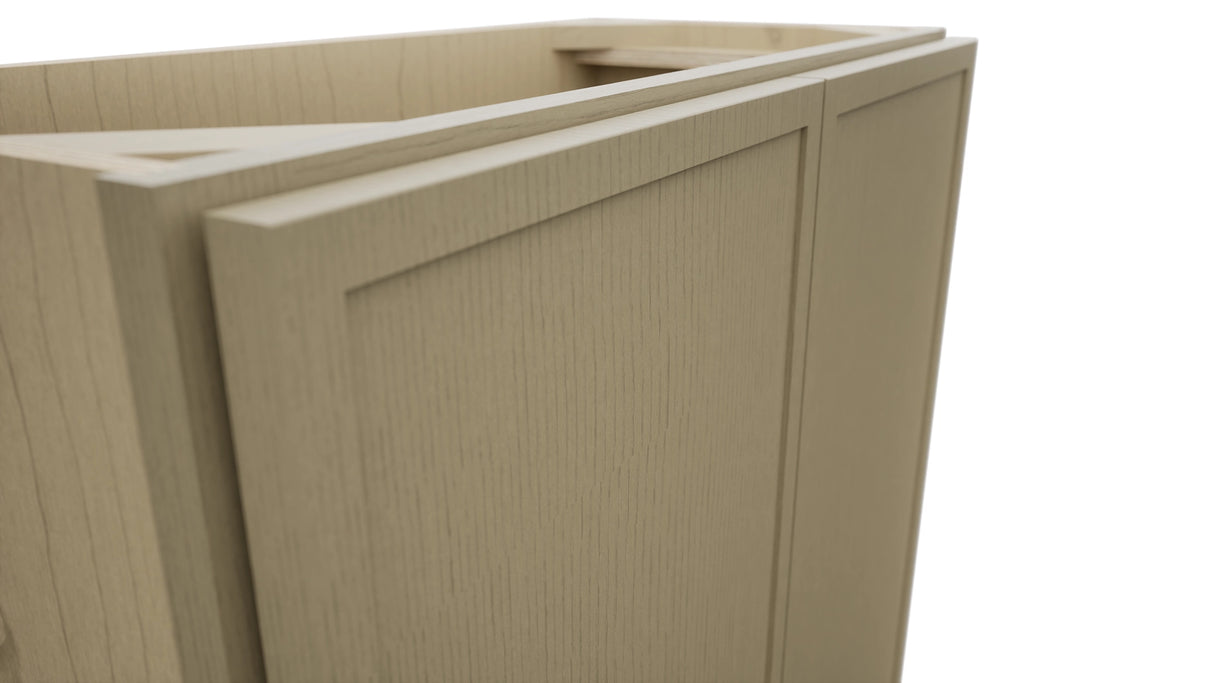 Fabuwood Luna Desert Oak B27FD-12D Base Full Door Cabinet, Detail View