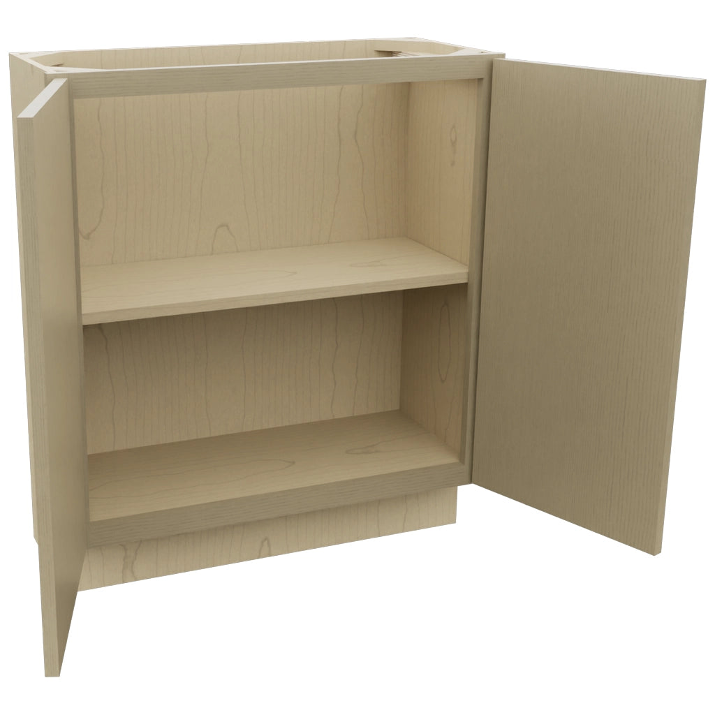 Fabuwood Luna Desert Oak B30FD-12D Base Full Door Cabinet, Open View