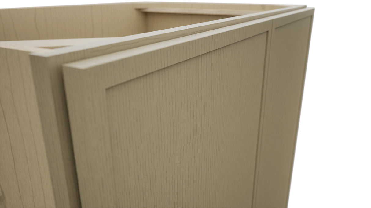 Fabuwood Luna Desert Oak B36FD Base Full Door Cabinet, Detail View
