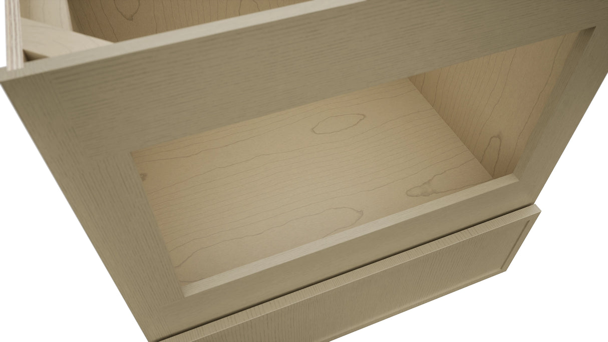 Fabuwood Luna Desert Oak BMC30 Base Microwave Cabinet, Detail View