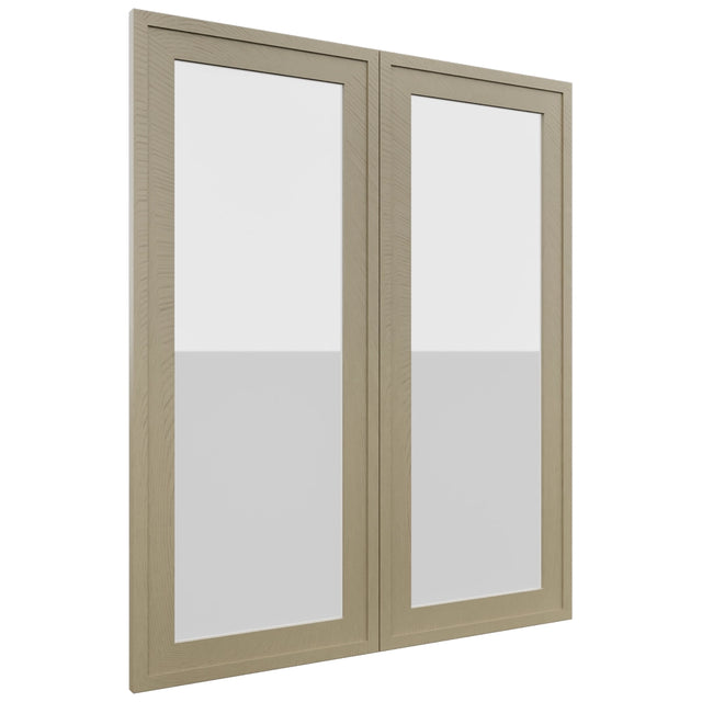 Fabuwood Luna Desert Oak DS GDW3036 Wall Glass Door, Front View