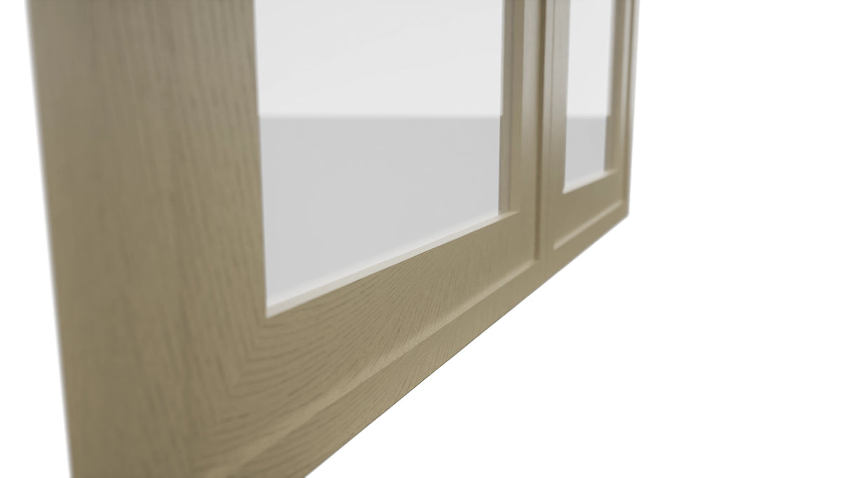 Fabuwood Luna Desert Oak DS GDW3036 Wall Glass Door, Detail View