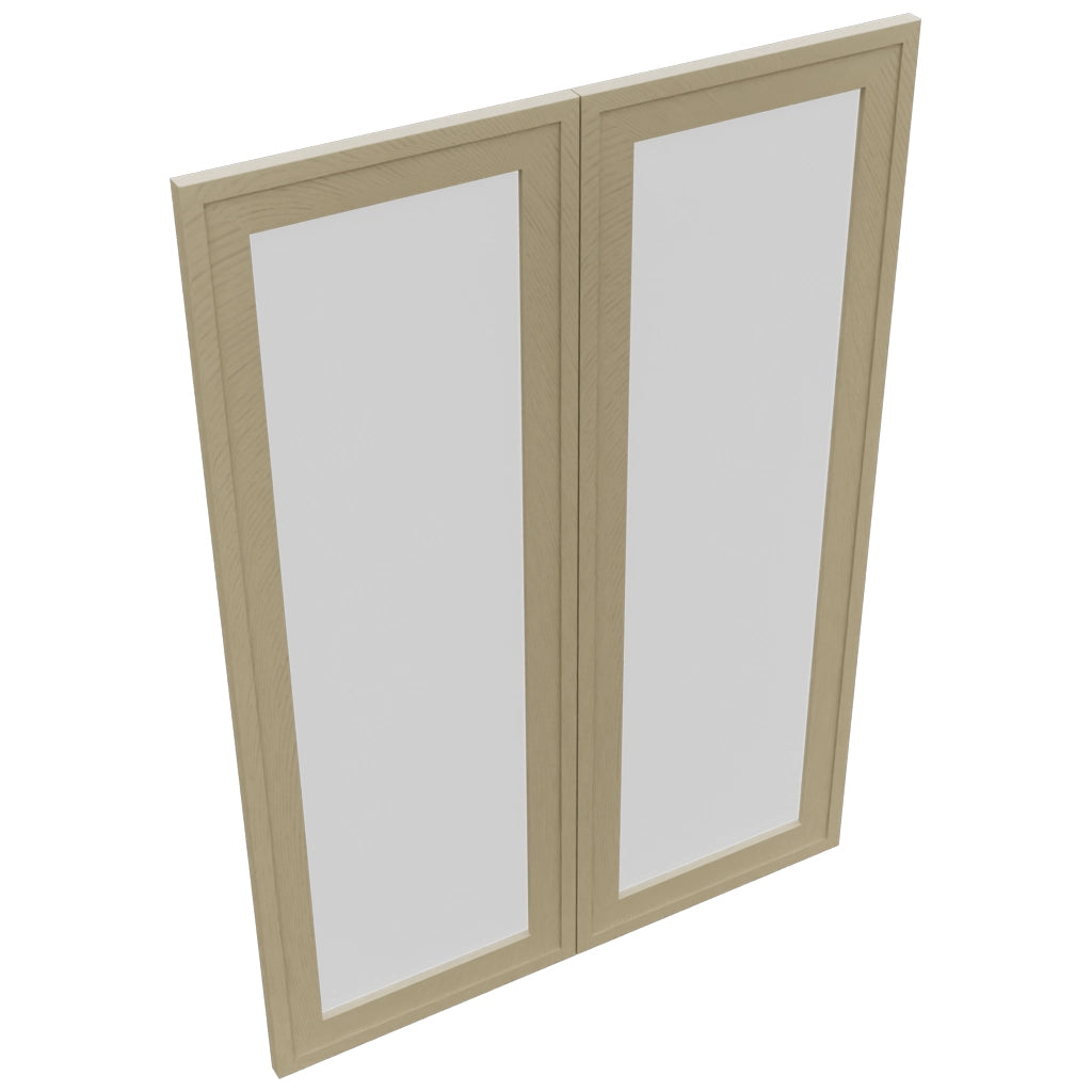 Fabuwood Luna Desert Oak DS GDW3042 Wall Glass Door, Top View