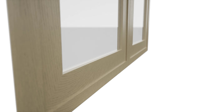 Fabuwood Luna Desert Oak DS GDW3042 Wall Glass Door, Detail View