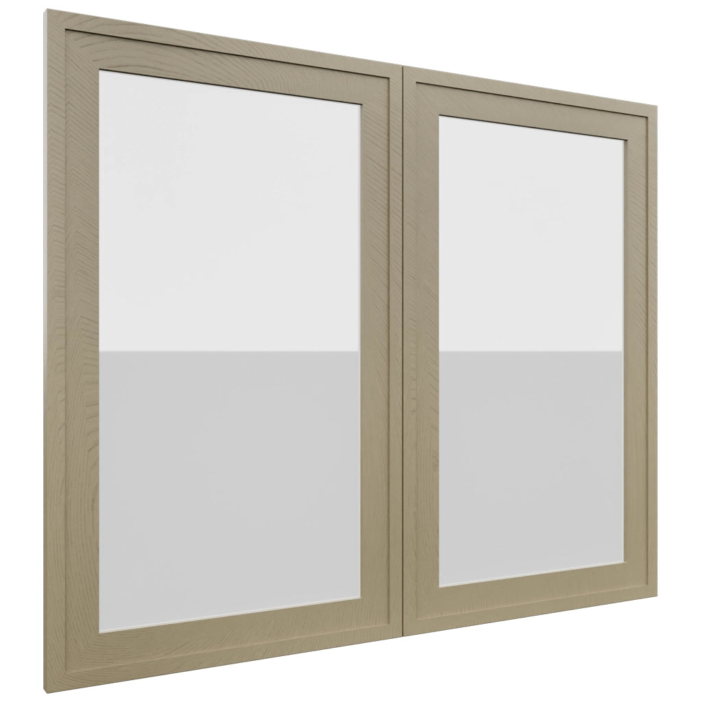 Fabuwood Luna Desert Oak DS GDW3630 Wall Glass Door, Front View