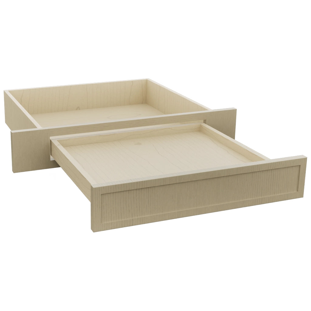 Fabuwood Luna Desert Oak KD30 Vanity Desk, Open View