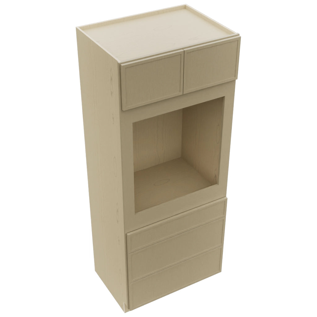 Fabuwood Luna Desert Oak OC3384S Tall Oven Cabinet Single, Top View
