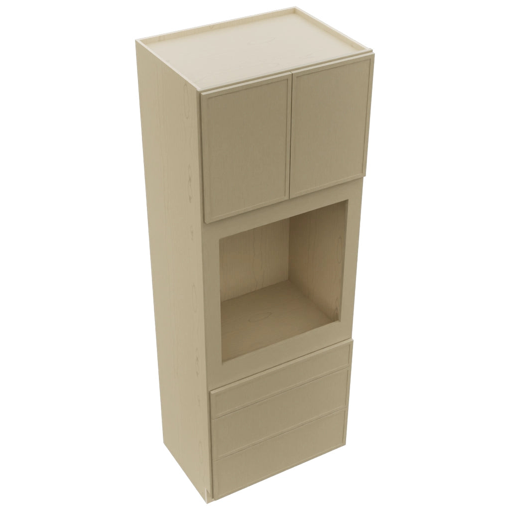 Fabuwood Luna Desert Oak OC3396S Tall Oven Cabinet Single, Top View