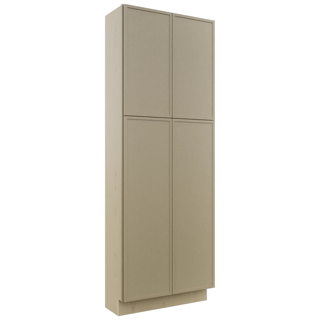 Fabuwood Luna Desert Oak TP301284 Tall Pantry Cabinet, Front View