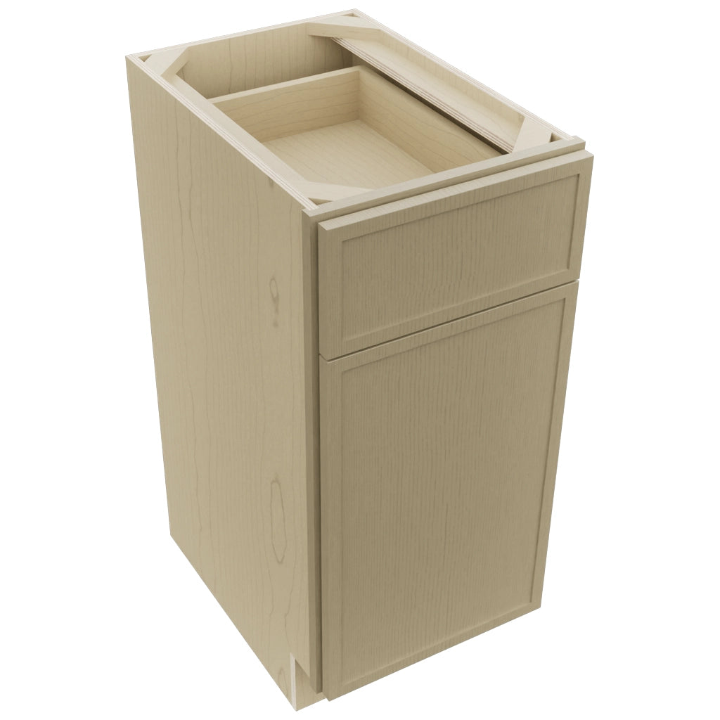 Fabuwood Luna Desert Oak VB15-34 Vanity Base Standard Cabinet, Top View