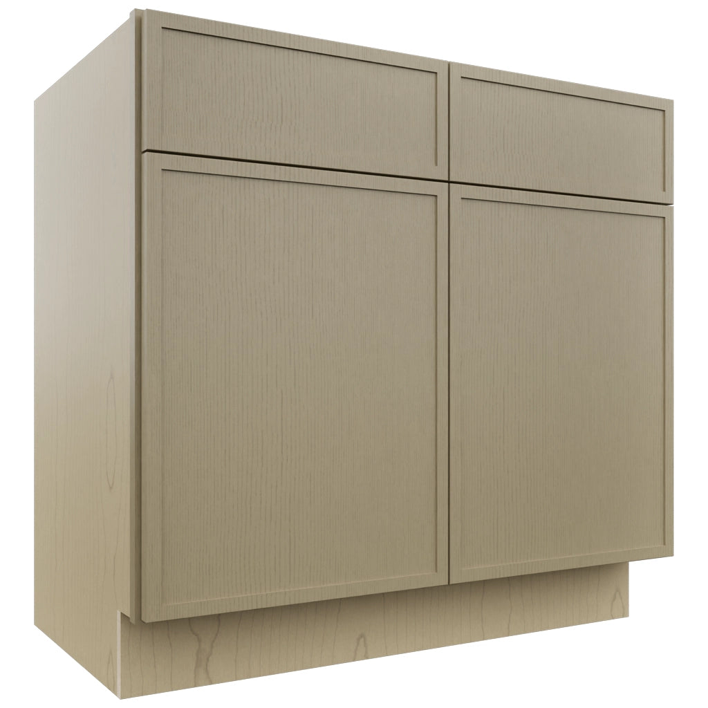 Fabuwood Luna Desert Oak VSB36-34 Vanity Sink Cabinet, Front View