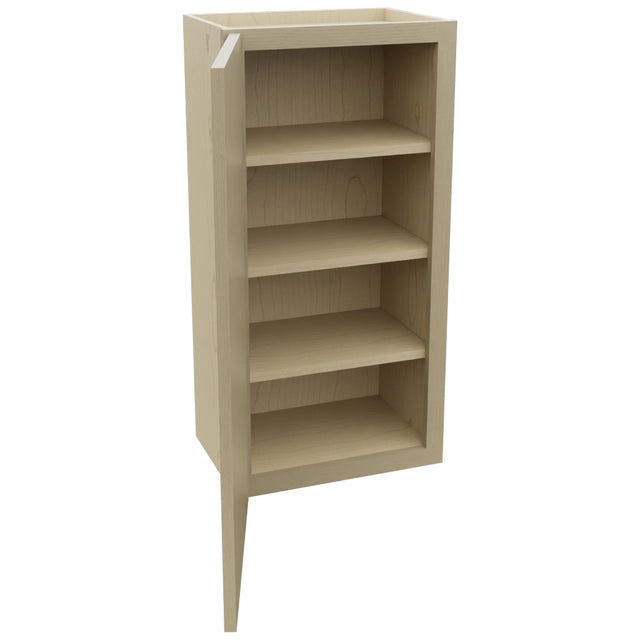 Fabuwood Luna Desert Oak W1836 Wall Standard Cabinet, Open View