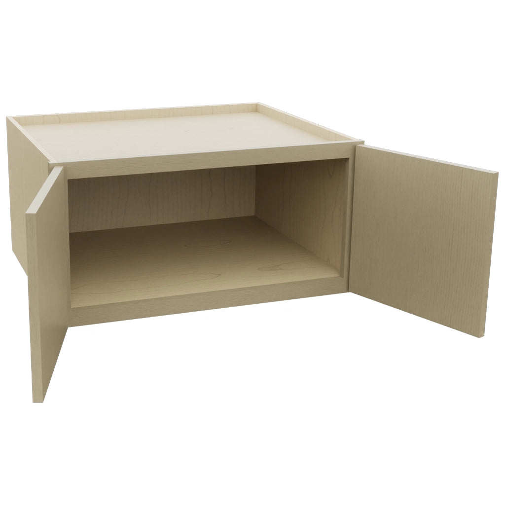 Fabuwood Luna Desert Oak W301524 Wall Deep Cabinet, Open View