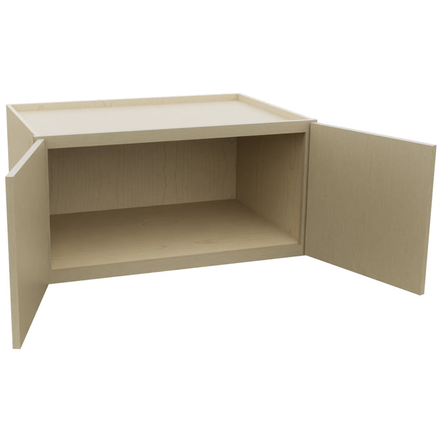 Fabuwood Luna Desert Oak W361824 Wall Deep Cabinet, Open View