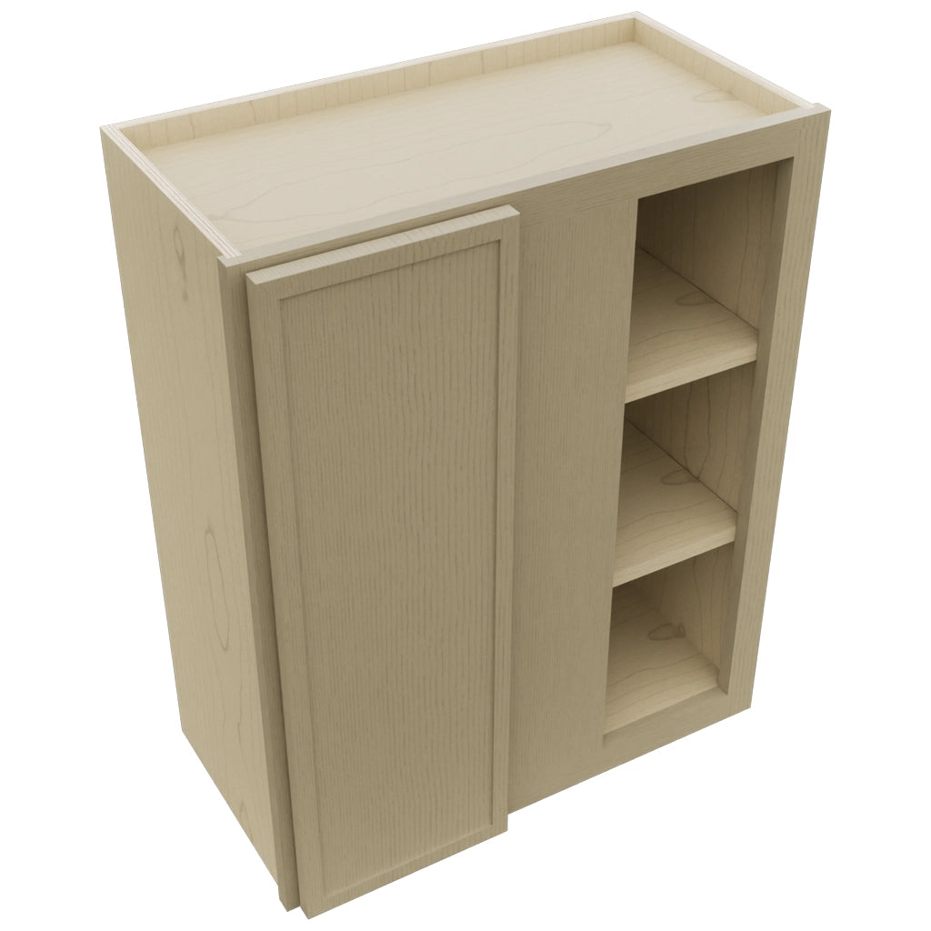 Fabuwood Luna Desert Oak WBC2430 Wall Corner Blind Cabinet, Top View