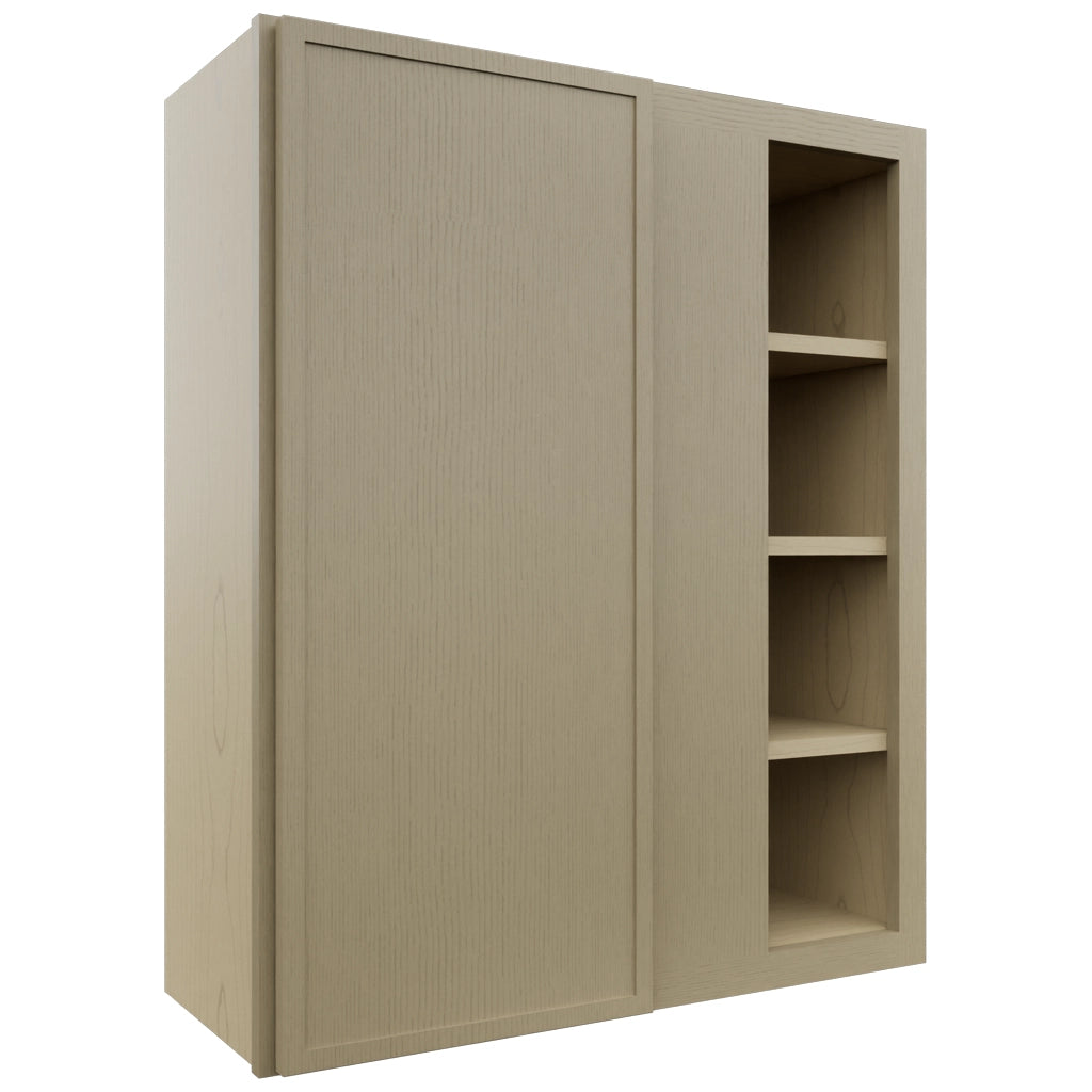 Fabuwood Luna Desert Oak WBC3036 Wall Corner Blind Cabinet, Front View