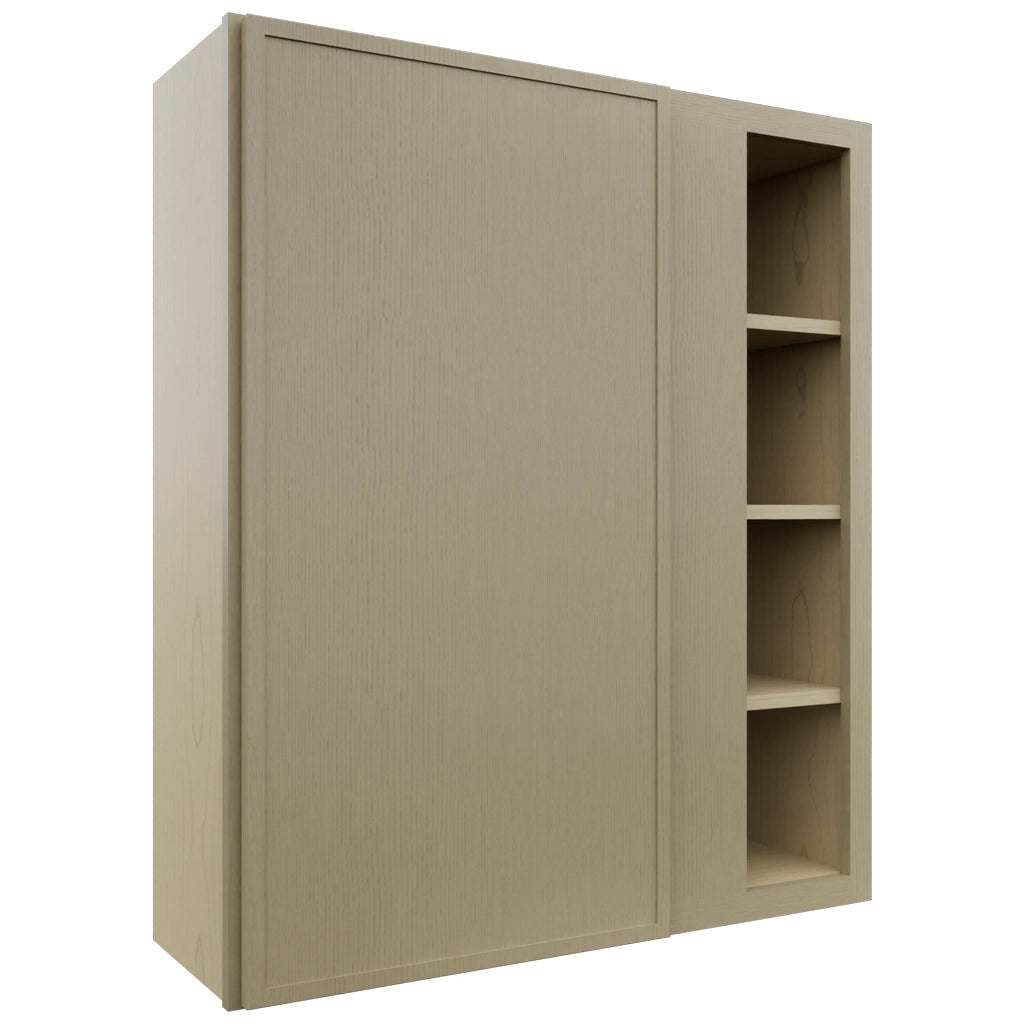 Fabuwood Luna Desert Oak WBC3642 Wall Corner Blind Cabinet, Front View