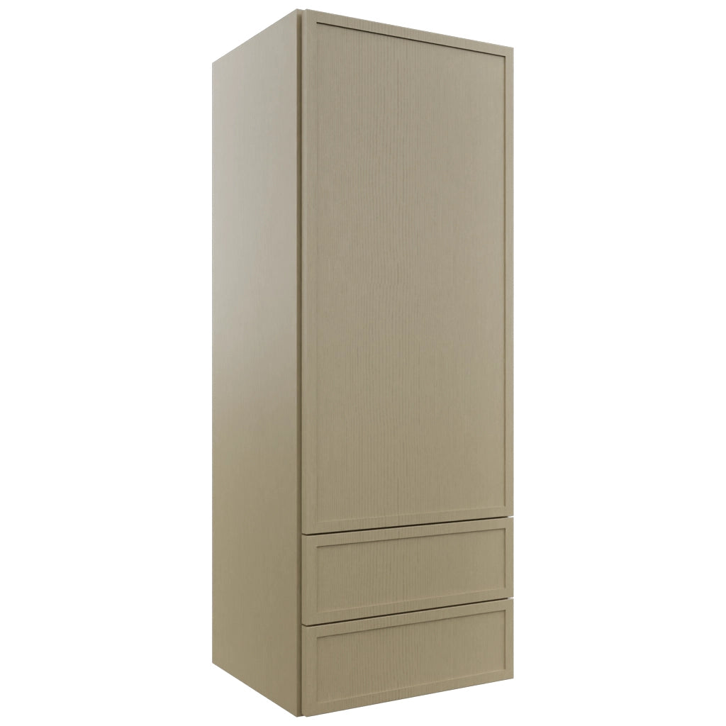 Fabuwood Luna Desert Oak WD1848 Wall Drawer Cabinet, Front View