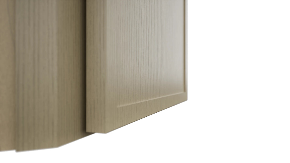 Fabuwood Luna Desert Oak WDC2415 Wall Corner Diagonal Cabinet, Detail View