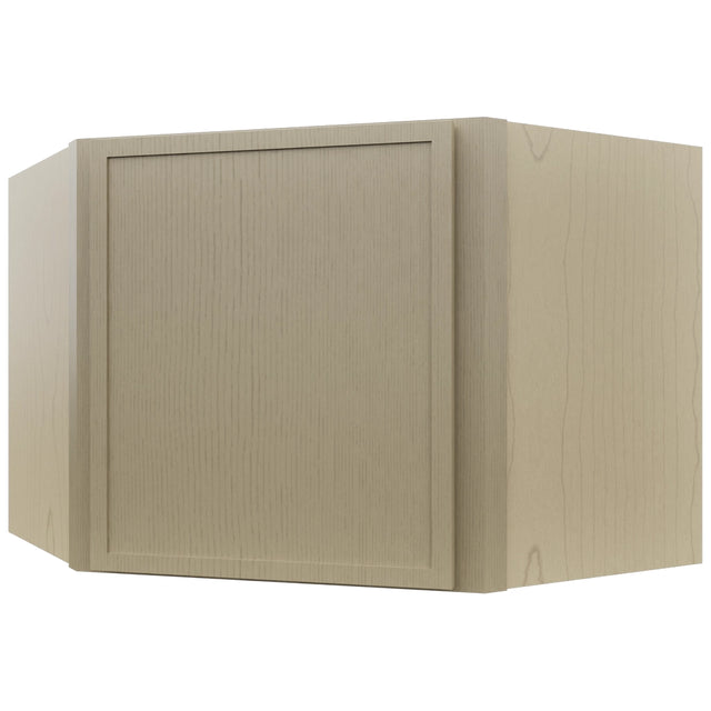 Fabuwood Luna Desert Oak WDC2418 Wall Corner Diagonal Cabinet, Front View