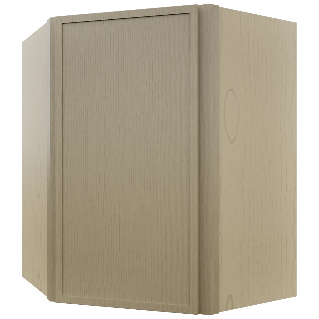 Fabuwood Luna Desert Oak WDC2430 Wall Corner Diagonal Cabinet, Front View