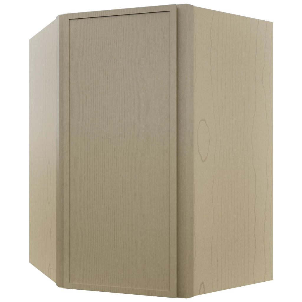 Fabuwood Luna Desert Oak WDC2736 Wall Corner Diagonal Cabinet, Front View
