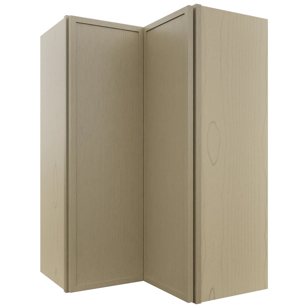 Fabuwood Luna Desert Oak WPC2436 Wall Corner Pie Cabinet, Front View