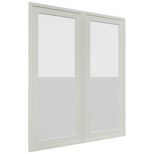 Fabuwood Luna Dove DS GDW3036 Wall Glass Door, Front View