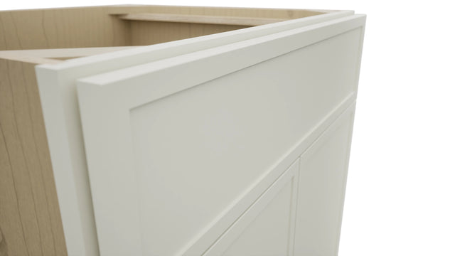 Fabuwood Luna Dove SB27 Base Sink Cabinet, Detail View