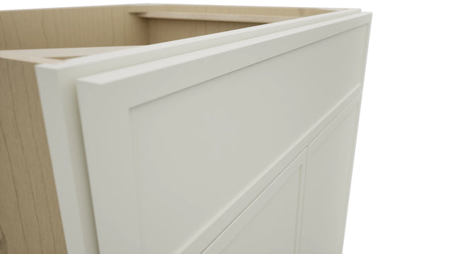 Fabuwood Luna Dove SB30 Base Sink Cabinet, Detail View