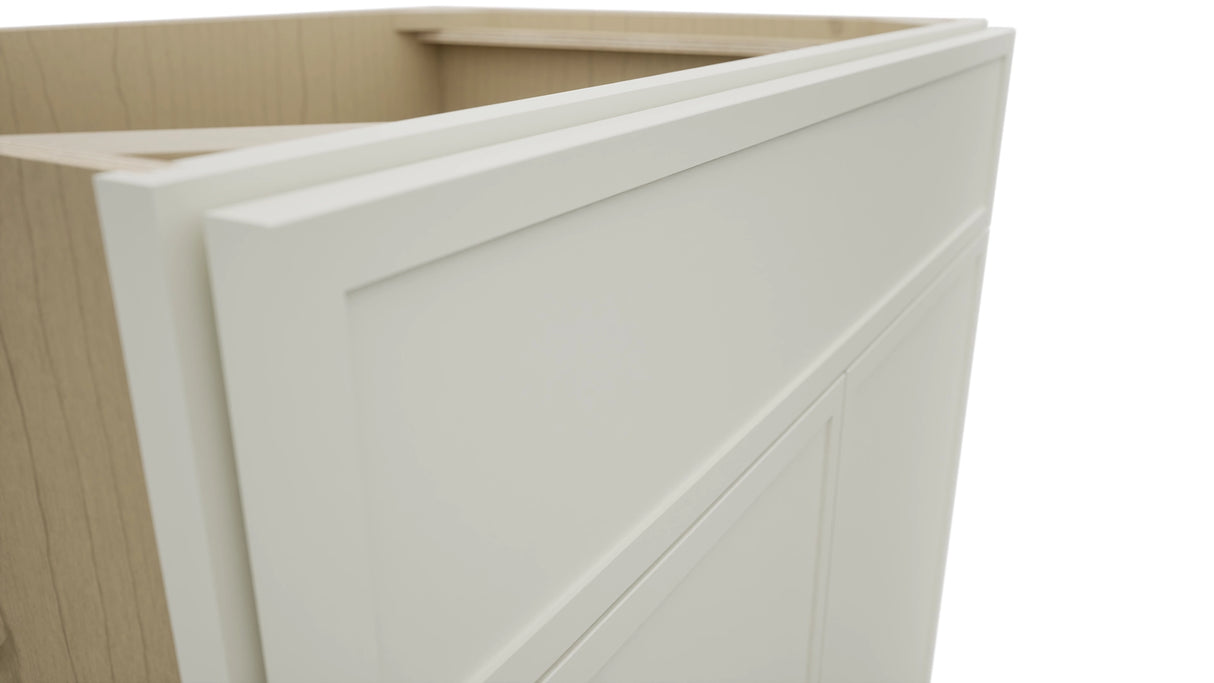Fabuwood Luna Dove SB33SDF Base Sink Cabinet, Detail View