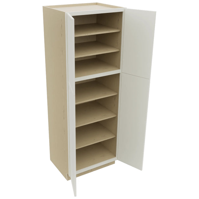 Fabuwood Luna Dove TP302484 Tall Pantry Cabinet, Open View
