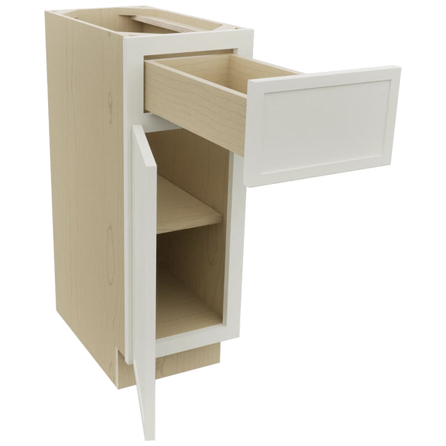 Fabuwood Luna Dove VB12-34 Vanity Base Standard Cabinet, Open View