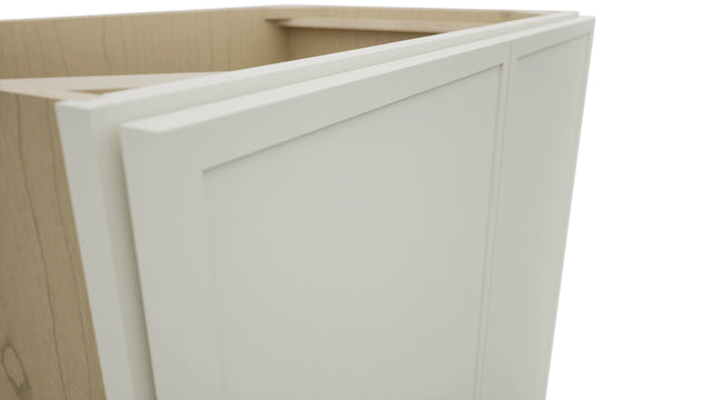 Fabuwood Luna Dove VB33FD Vanity Base Standard Cabinet, Detail View