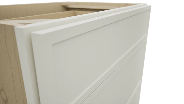 Fabuwood Luna Dove VDB30-34 Vanity Drawer Cabinet, Detail View