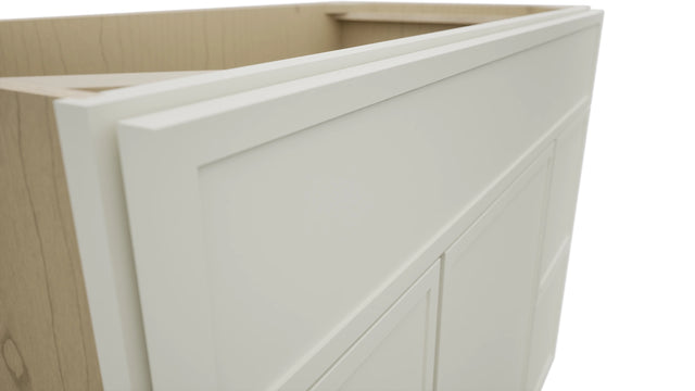 Fabuwood Luna Dove VSD30DL Vanity Combo Cabinet, Detail View