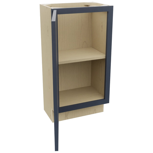 Fabuwood Luna Indigo B18FD-12D Base Full Door Cabinet, Open View
