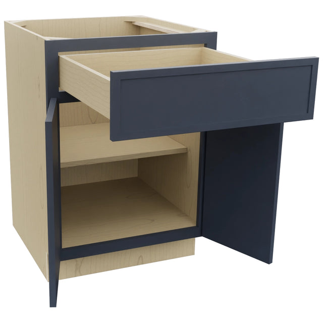 Fabuwood Luna Indigo B24 Base Standard Cabinet, Open View