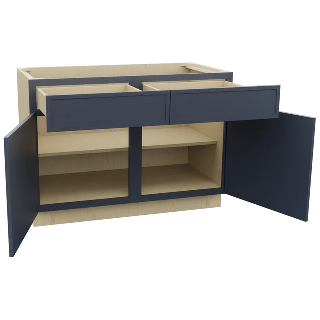 Fabuwood Luna Indigo B48 Base Standard Cabinet, Open View