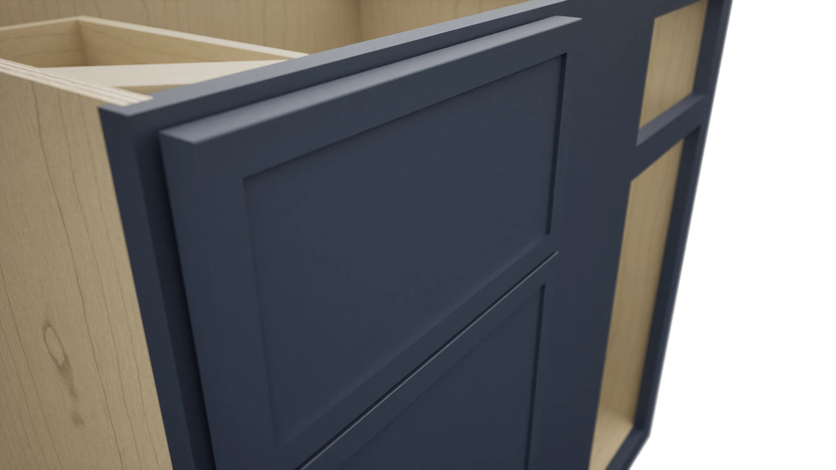 Fabuwood Luna Indigo BLB39/42 Base Corner Blind Cabinet, Detail View
