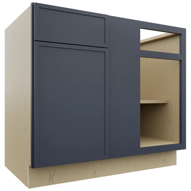 Fabuwood Luna Indigo BLB42/45 Base Corner Blind Cabinet, Front View