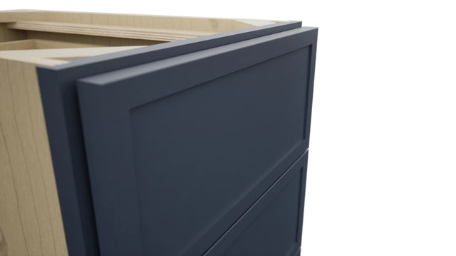 Fabuwood Luna Indigo DB15-4 Base 4 Drawers Cabinet, Detail View